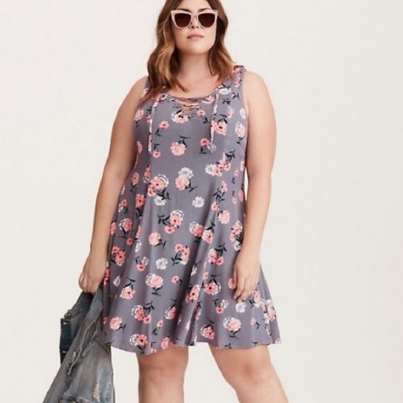 torrid Dresses & Skirts - Torrid Trapeze Peasant Swing Dress L